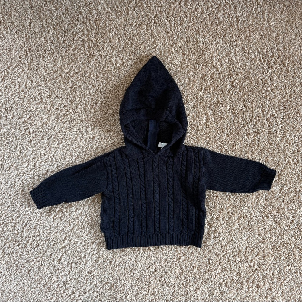 Julius Berger Comfy Zip-Back Baby Sweater 0-3 (like new!)